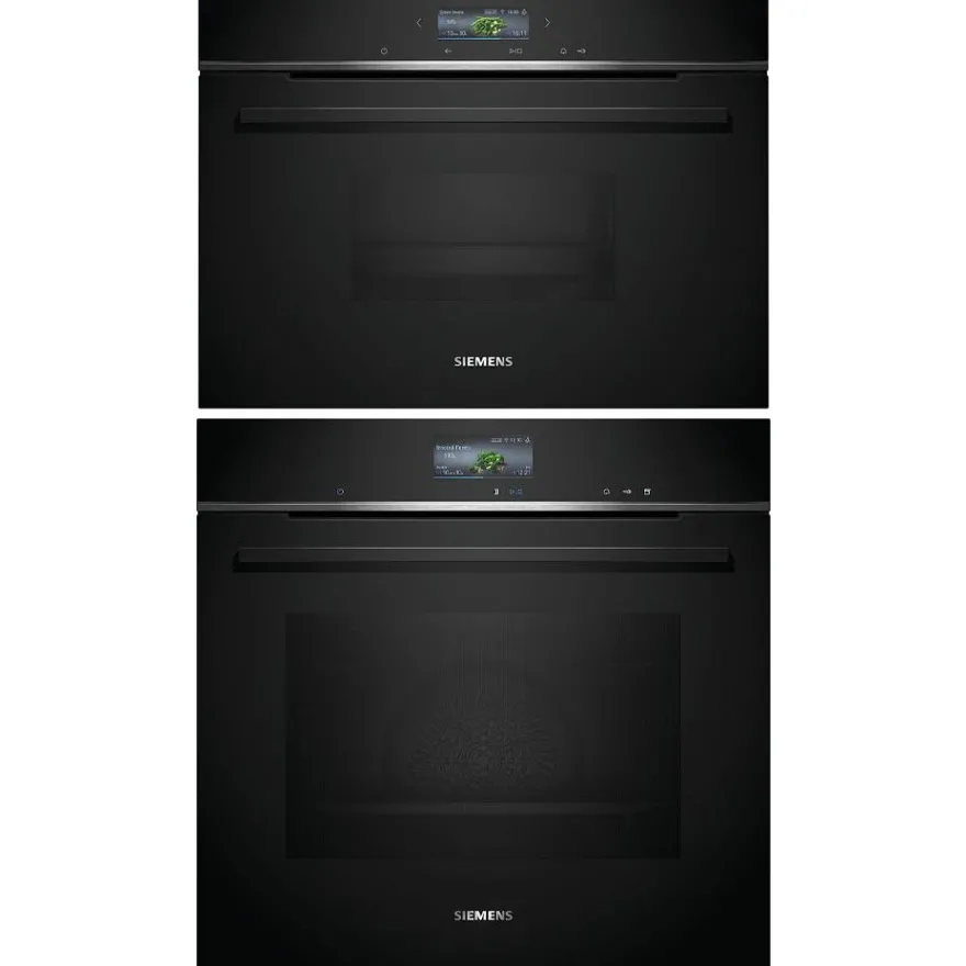 Uuni ja höyryuuni Siemens HR736G1B1-CD714GXB1, musta