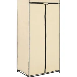 Vaatekaapit 2 kpl, kerma, 75cm