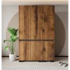 Vaatekaappi Linento Furniture Floransa 135 V3, 135x210cm, ruskea/antrasiitti