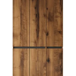 Vaatekaappi Linento Furniture Floransa 135 V3, 135x210cm, ruskea/antrasiitti