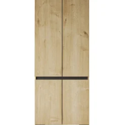 Vaatekaappi Linento Furniture Floransa 90 V3, 90x210cm, vaalean ruskea/antrasiitti