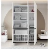 Vaatekaappi Linento Furniture Floransa 135, 135x210cm, valkoinen/antrasiitti