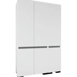Vaatekaappi Linento Furniture Floransa 135, 135x210cm, valkoinen/antrasiitti