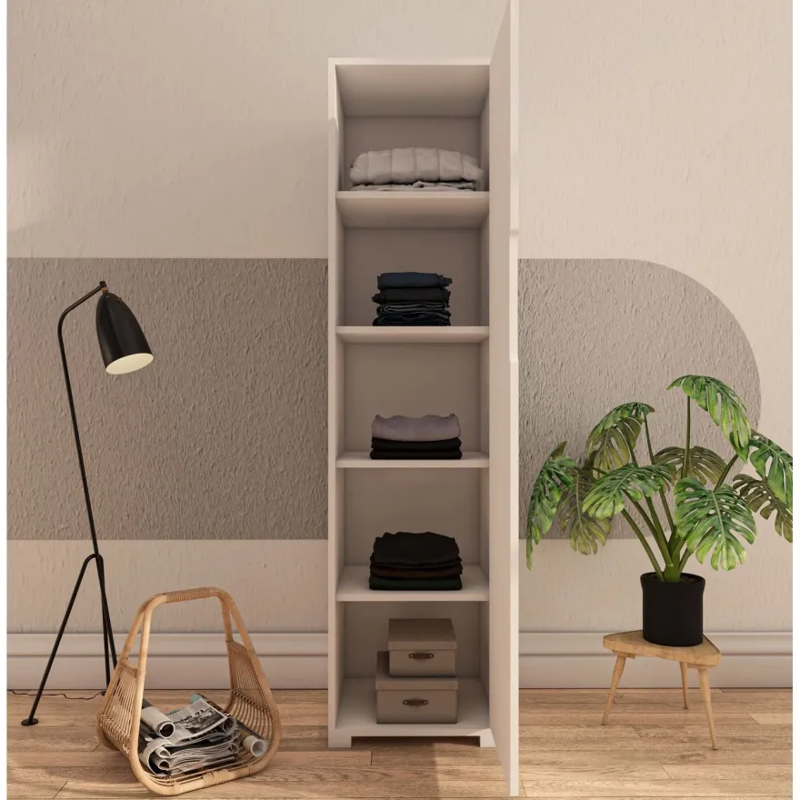 Vaatekaappi Linento Furniture Flora 47, 47x183cm