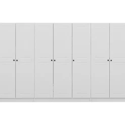 Vaatekaappi Linento Furniture Kale Mebran 4012 190x315cm valkoinen