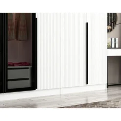Vaatekaappi Linento Furniture Kale Plus 210x315cm 2 läpikuultavaa ovea eri värejä