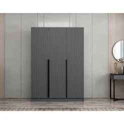 Vaatekaappi Linento Furniture Kale 2287 210x135cm antrasiitti