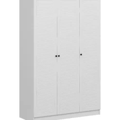 Vaatekaappi Linento Furniture Kale 2291 210x135cm valkoinen
