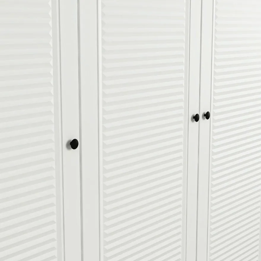 Vaatekaappi Linento Furniture Kale 2291 210x135cm valkoinen