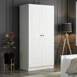 Vaatekaappi Linento Furniture Kale 210x90cm valkoinen