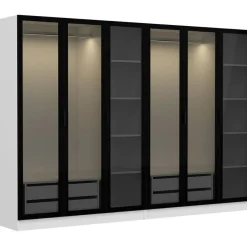 Vaatekaappi Linento Furniture Kale 210x270cm 4 vetolaatikkoa eri värejä