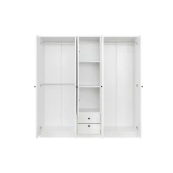 Vaatekaappi Linento Furniture Lia 52 210, valkoinen