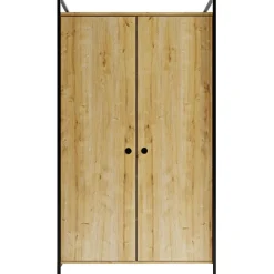 Vaatekaappi Linento Furniture L614, 100x180cm, ruskea