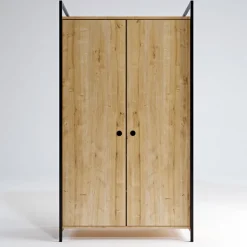 Vaatekaappi Linento Furniture L614, 100x180cm, ruskea