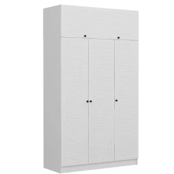 Vaatekaappi Linento Furniture Minar Kale - 8400, valkoinen
