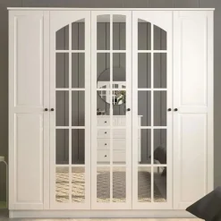 Vaatekaappi Linento Furniture Rb-016, 175x184cm, mattavalkoinen