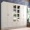 Vaatekaappi Linento Furniture Rb-053, 210x210cm, mattavalkoinen