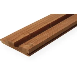 Valeurapaneeli Lunawood Duo, 32x140x4200mm, kuusi, Thermo-D lämpökäsitelty