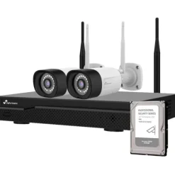 Valvontakamerapaketti Celotron Nivian Professional, 3MP, 2 kameraa, 10 kanavaa, 500GB