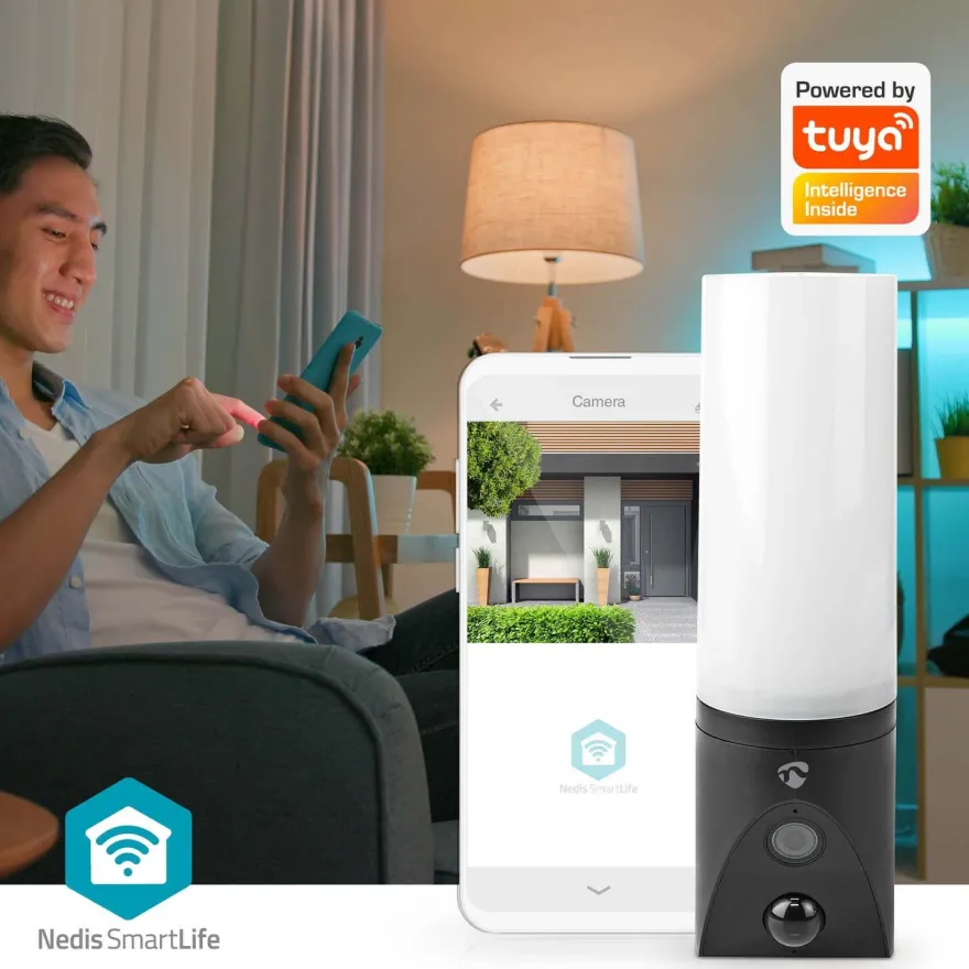 Valvontakamera ulos Nedis SmartLife Wi-Fi WIFICOL20BK