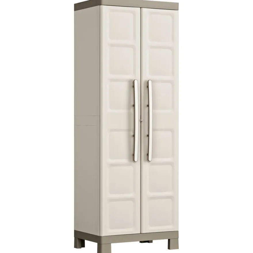 Varastokaappi hyllyillä Excellence beige ja taupe, eri kokoja (00843)