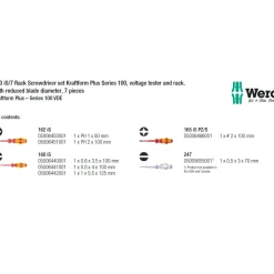 VDE-ruuvitalttasarja Wera 160 iS/7 teline 7-os.