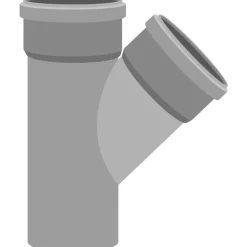Viemärin haarayhde Meltex, HT, Ø110/110 mm, 45°