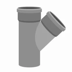 Viemärin haarayhde Meltex, HT, Ø110/75 mm, 88,5°, pyöreä