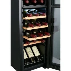 Viinikaappi Cavin Northern Collection 27, 34.5cm, 2 lämpötila-aluetta, vapaasti seisova, musta