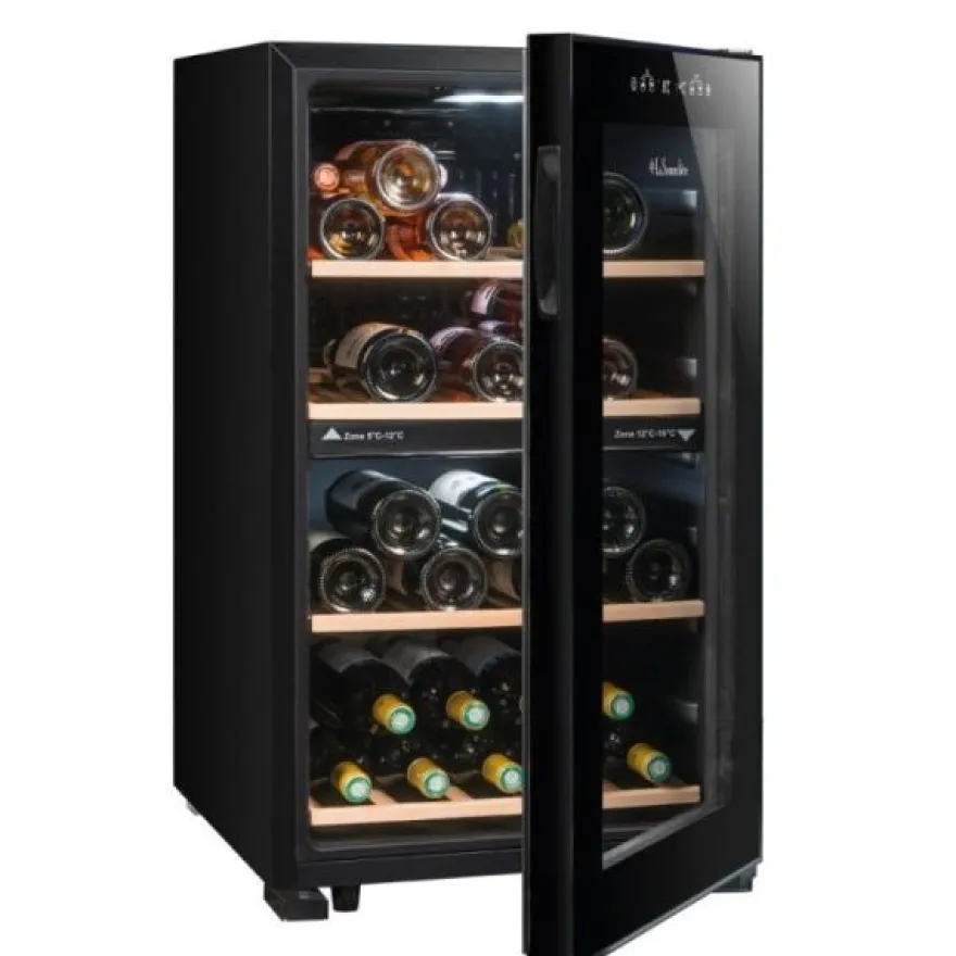 Viinikaappi la Sommeliere lS512ZBLACK, 48cm, 2 lämpötila-aluetta, vapaasti seisova, musta