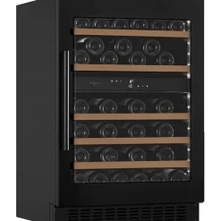 Viinikaappi mQuvée WineCave 780 60D WCD60AB-780, 29.5cm, 2 lämpötila-aluetta, integroitava, antrasiitti