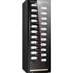Viinikaappi mQuvée WineExpert 192 Fullglass label-View SW-192BL, 59.5cm, 1 lämpötila-alue, vapaasti seisova, musta