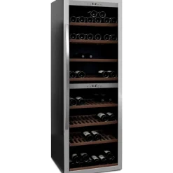 Viinikaappi mQuvée WineExpert 180 SW-180S, 59.5cm, 2 lämpötila-aluetta, vapaasti seisova, teräs