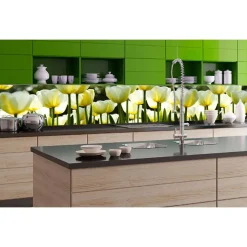 Välitilatarra Dimex White Tulips, 180-350x60cm