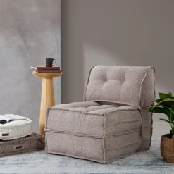 Vuodetuoli Linento Furniture Mocca bukleekangas vaaleanruskea