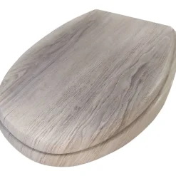 WC-istuimen kansi Duschy, harmaa puu
