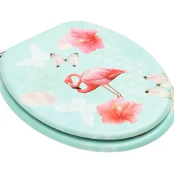 WC-istuimen kansi MDF flamingokuosi