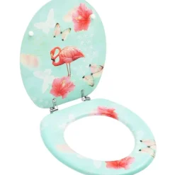 WC-istuimen kansi MDF flamingokuosi