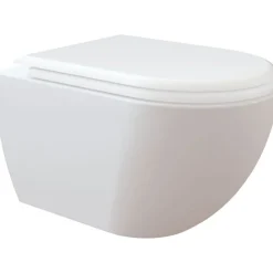 WC-istuin Creavit Free Rimless, seinämalli, valkoinen, soft-close kansi