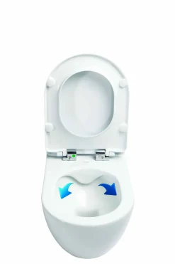 WC-istuin Creavit Free Rimless, seinämalli, valkoinen, soft-close kansi