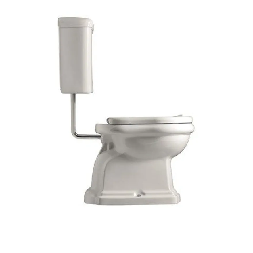 WC-istuin Kerasan Retro 2, S-lukko, keraamisella alasäiliöllä, pronssi