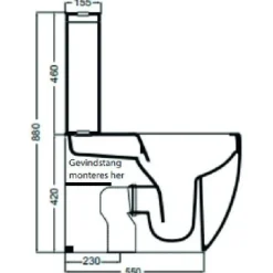 WC-istuin Lavabo Glomp pehmeästi sulkeutuvalla istuinkannella, huuhtelukaulukseton, matta, eri värejä