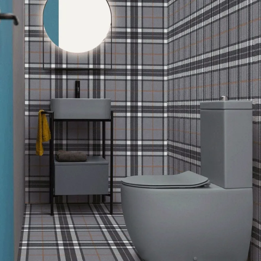 WC-istuin Lavabo Glomp pehmeästi sulkeutuvalla istuinkannella, huuhtelukaulukseton, matta, eri värejä
