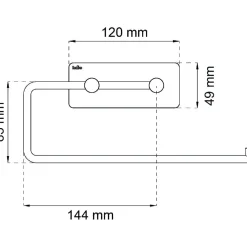 Wc-paperiteline Habo Angle, eri värivaihtoehtoja