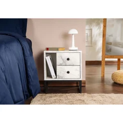 Yöpöytä Linento Furniture Glimmer metallijalat