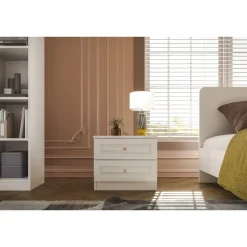 Yöpöytä Linento Furniture Inci 1801 valkoinen