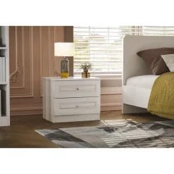 Yöpöytä Linento Furniture Inci 1801 valkoinen