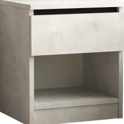Yöpöytä Linento Furniture LV26, hopeanharmaa