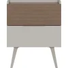 Yöpöytä Linento Furniture MKM-1820-VZ-1, 50x44cm, ruskea
