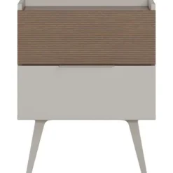 Yöpöytä Linento Furniture MKM-1820-VZ-1, 50x44cm, ruskea